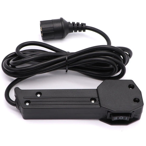 12V Winch Corded Manual Remote Control Kit with 10 ft cable, plug and play wiring, black casing, for ATV UTV winch