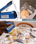 8 Inch Manual Heat Sealer For Plastic Bags, handheld sealer for PP and PE bags, sealing cookies, adjustable temperature