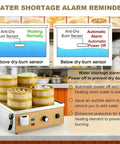Electric Food Steamer For Commercial Kitchens, Heavy Duty Stainless Steel Two Tier Steam Machine With Stacked Baskets