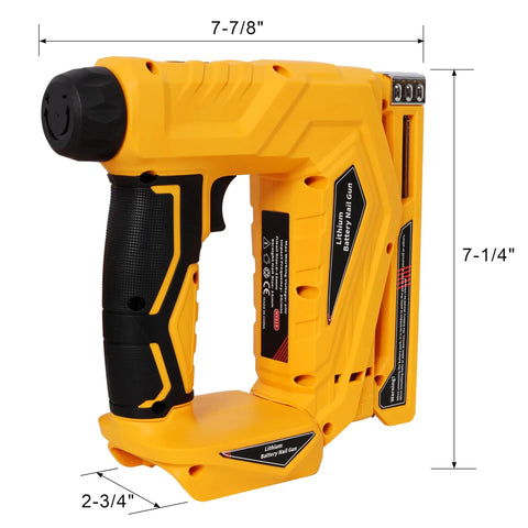 Heavy Duty Knockout Cordless Brad Nailer And Staple Gun 2 In 1 Battery Powered 18 Ga Nail Driver With Depth Control And Safety Lock Pro Shop Workhorse For Zero Cord Hassle Woodworking Projects