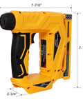 Built Tough And Rock Solid 2In1 Cordless Brad Nailer And Narrow Crown Stapler showing ergonomic grip and compact design.