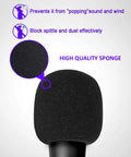 Six Pack Handheld Microphone Windscreens With Pop Filters For Studio And Live Mics Universal Fit on Shure SM58 Beta58A