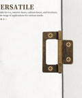 Heavy Duty Iron RV Cabinet Door Hinges Five Pack With Quiet Operation And Vintage Bronze Finish Sturdy Replacement Hinges For Travel Trailer Interior And Furniture Cabinets Smooth Silent Close In Tight Spaces on white cabinet door