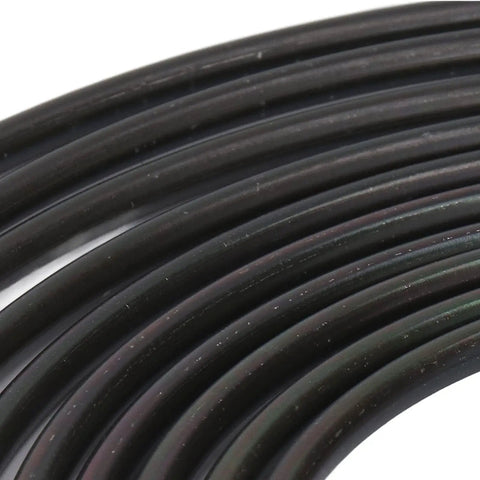 Close-up of 5m steel brake line kit with PVF coating for durable hydraulic brake system replacement, flexible routing for cars, trucks, and SUVs.