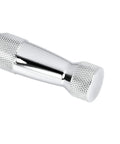 Stubby 1/4 Inch Ratchet Wrench With Quick Release, Reversible 72 Tooth Mechanism, chrome vanadium handle close-up detail