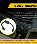 Muzzler Harness Disable Kit For Honda 3.5L V6 Engines displayed with interior view of car dashboard and text description