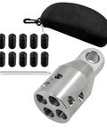 Heavy Duty 4000 Lbs Max Pull Strength Wire Pulling Grip Attachment Head With Four Cable Slots. Accessory kit with stainless steel attachment.