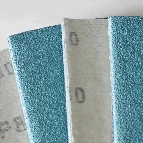 Versatile 75x100mm Ceramic Square Sandpaper Sheets For Car Putty Sanding Fine Polishing Abrasive Grids Cut To Size Perfect For Woodworking Plaster Finishing And Paint Stripping 50 Or 100 Pack Of Durable Grit Pads showing multiple grit variations.