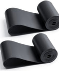 Pack of 2 black 26X4.0 inch rim strip and fat tire rim tape PVC inner tube cushion protector anti puncture for bikes.