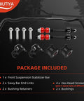 Front Sway Bar Kit 36mm with PU End Links for Ram 1500 4WD 2009-2022 Includes Bushings, Retainers and End Links for a Beefed-Up Ride and Tighter Handling Fits Dodge Ram Classic 1500 2019-2022 Suspension Upgrade, 36mm sway bar, bushings, links