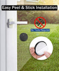 Ultra Slim Glass Break Alarm For Windows And Doors 125 dB Vibration Sensor Detector Anti Theft Home Security Kit Adjustable Sensitivity No False Alarms 4 Pack Black peel-and-stick on window