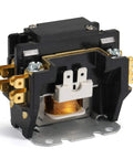 One Pole 24V Air Conditioner Contactor With 32 Amp FLA Heavy Lug Terminals And Quick Connect 600V Rated For Condenser Or Compressor Control