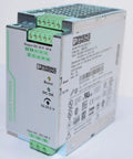 Quint PS 24V DC Power Supply, 10A Output, 1AC Input, Plug In Screw Connection, DIN Rail Mount, Selectable Fuse Breaking (SFB) Tech, High Efficiency Industrial PSU, 9x9x7 in, 4 lb, Used Like New