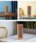 Kraft Paper Wine Bags With Window And Handles 24 Pack Elegant Brown Tote Bags displayed in kitchen and dining setting.