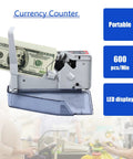 Portable Money Counter With LED Display And Batch Mode Handy Mini Banknote Counter for fast cash handling up to 600 bills/min