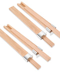 Heavy Lifter Solid Wood Drawer Slides 16 Inch Bottom Center Mount Replacement Kit Reinforced With Iron Sleeves for dresser gliding
