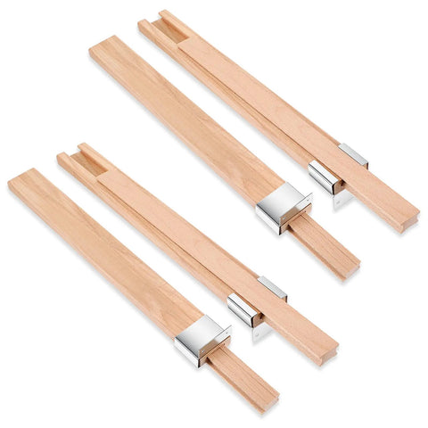 Heavy Lifter Solid Wood Drawer Slides 16 Inch Bottom Center Mount Replacement Kit Reinforced With Iron Sleeves for dresser gliding