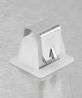 Dryer Door Latch Replacement Kit, 6 Piece Set, Plastic And Stainless Steel Build, Easy Install, Precise Fit, Boosts Dryer Safety And Efficiency For Most Washers And Dryers white latch close-up