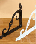 Hella Sturdy 20 Pack L Shape Corner Brackets Heavy Duty Metal Shelf Supports Rust Resistant White Right Angle Furniture Hardware Braces Solid 140mm Thickness, black and white decorative metal brackets.