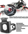 Premium CNC Aluminum Rear Brake Fluid Reservoir Guard Cap For RS660 Tuono 660 2020 2024 Moto Upgrade Oil Cap Protection