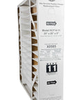 Side view of Air Cleaner Filter Media 20x20x5 MERV 11 for HVAC systems, showing pleated filter design, helps capture particles indoors.