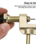 Close-up of Bike Chain Breaker And Splitter Tool For 04C 25 Chain Size With 2mm Pin, showing easy-to-use detachable pin.