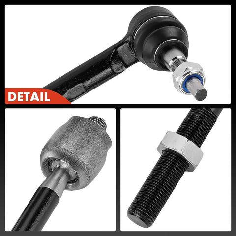 Four Piece Front Inner And Outer Tie Rod End Kit For Dodge Charger Challenger And Chrysler 300 RWD 2011 To 2020 V8 With Competition Suspension Durable Steel For Precise Steering And Easy Install, detail view