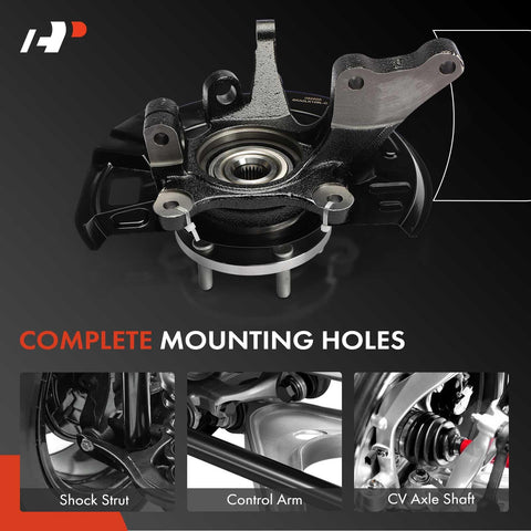 Beefy Two Pack Front Left And Right Steering Knuckle And Wheel Bearing Hub Assembly For Hyundai Santa Fe 2001 2002 2003 2004