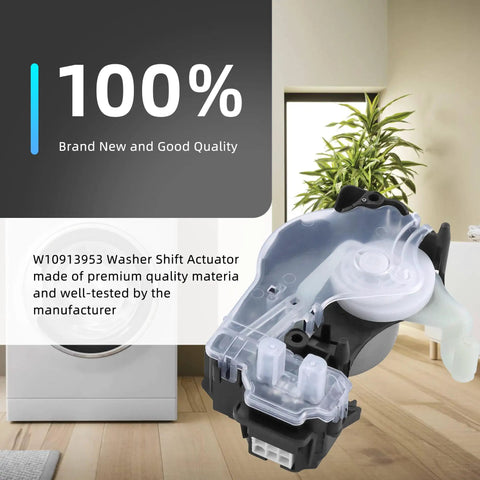 Premium Upgraded Washer Shift Actuator Heavy Duty Nuts And Bolts Swap Out For Top Load Washing Machines Compatible With W10913953 And W11481722 showing clear design.