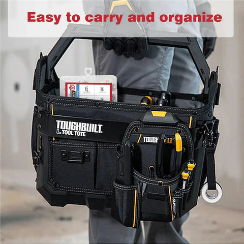 558-Piece Cotter Pin And R-Pin Kit, Rust-Proof Stainless Steel with Smooth Edges visible in a Toughbuilt tool tote