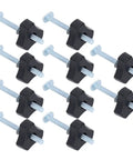 10-piece Easy Clamp T Track Knobs Kit M8x100mm Stainless Steel Bolt Nut Washer Set for Woodworking Jigs and Fixtures