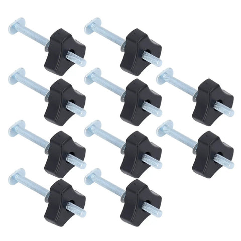 10-piece Easy Clamp T Track Knobs Kit M8x100mm Stainless Steel Bolt Nut Washer Set for Woodworking Jigs and Fixtures