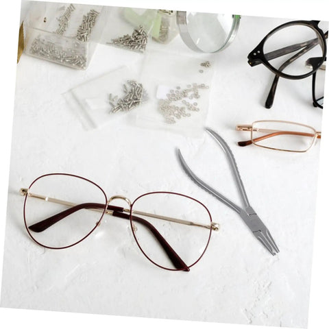 Stainless Steel Eyeglass Repair Pliers Set For Quick Nose Pad Adjustments And No Hassle At Home Fixes DIY Eyewear Maintenance Kit
