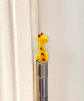 Mini Giraffe Door Hinge Heads Set Of 3 Magnetic Door Decor Toppers For Metal Surfaces Quirky Cottage Style Cute Animal Ornaments
