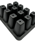 12 Cell Seed Starter Tray Set With Drainage Holes, Plastic Seedling Trays For Veggies, Flowers And Succulents, compact design