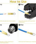 How to use 100 Piece All In One Heat Shrink Ring Connectors Kit With Yellow Marine Grade Ring Terminals including eyelets.