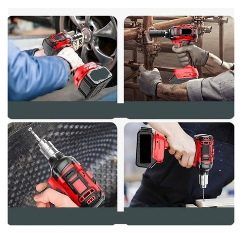 Gangsuqd Brushless Cordless Impact Wrench With High Torque Power For Car Truck And Scaffolding Projects Quiet Operation Long Battery Life Versatile Electric Tool For Home Use Heavy Duty Bolt Driving