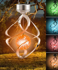 Solar Powered LED Wind Chime Outdoor Lights For Yard Decor Color Changing Hanging Light For Garden Patio Balcony And Lawn Lit Night Glow Perfect Gift For Women Moms Grandma featuring color-changing swirl design