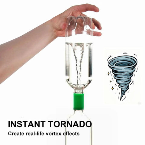 24 Piece Tornado Bottle Connector Set With Vortex Tubes In Four Colors For 2 Liter Bottles A Hands On Classroom And Home Science Toy