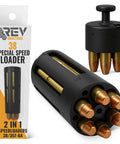18 Round Speed Loader For 38 Special And 357 Magnum Revolvers High Capacity 2-In-1 Reload Tool