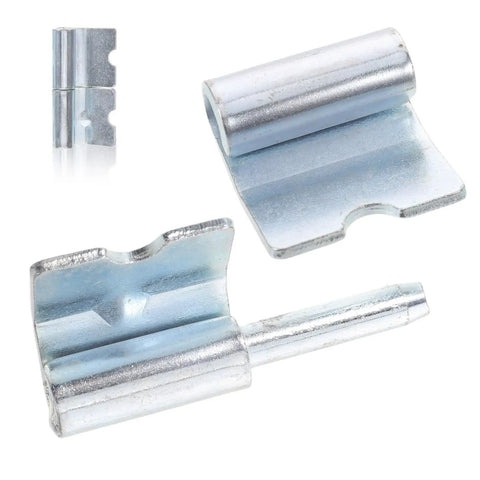 Heavy Duty Left Side Truck Cargo Box Panel Hinges Two Sets Slick Weld On Tailgate Replacement Swaps Easy No Sweat Install For Rugged Trailer Sideboard Fleets Built Tough close-up view of metal hinge parts