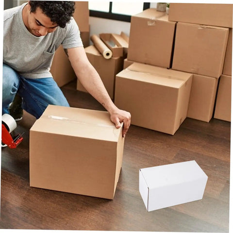 White Corrugated Small Mailer Boxes Pack 10 Lightweight Shipping Boxes For Packaging And Mailing Durable Cardboard Boxes