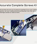 Total Knockout Complete Screw Set For iPhone 14 Plus Phone Repair Kit showing screws being installed on logic board components.