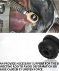 Dodge Ram Transfer Case Shifter Linkage Bushing Set With 2 E Clips Rubber Grommets Replacement For 1500 2500 3500 Heavy Duty Smooth Shifts Durable Fit Easy Installation Direct Fit OEM Quality installed on shift linkage