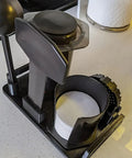 3D Printed Coffee Utensil Station Holder That Keeps Your Kitchen Counter Clean With A Slick Drip Catcher Tray for filters and cups.