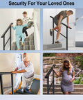 Built Tough Outdoor Handrails For One To Two Steps With No Sweat Setup Adjustable Angle Black Iron Stair Railing Kit For Concrete Porch Decks And Patios Pro Grade Safety Support For Seniors, children and adults using handrails on stairs.