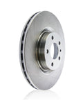 Centric 121.40068 C-Tek rear brake rotor, vented silver metal disc with central hub, front view