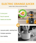 Keerain Automatic Electric Citrus Juicer With Dual Cones, One Touch Easy Operation Machine, black countertop model