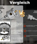 GSTK 14-piece carbide hole saw set with titanium-plated pilot centers, front view