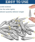 Drop Shot Fishing Sinker Weights Kit 24 Pieces Half Oz Each For Freshwater Catfishing Bass Casting And Saltwater Trolling Tackle